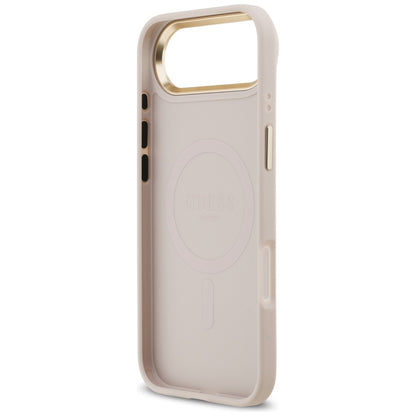 MagSafe-kotelo Apple iPhone 17 Airille, Guess, 4G Stripe, Pinkki