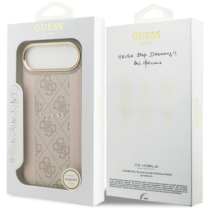 MagSafe-kotelo Apple iPhone 17 Airille, Guess, 4G Stripe, Pinkki