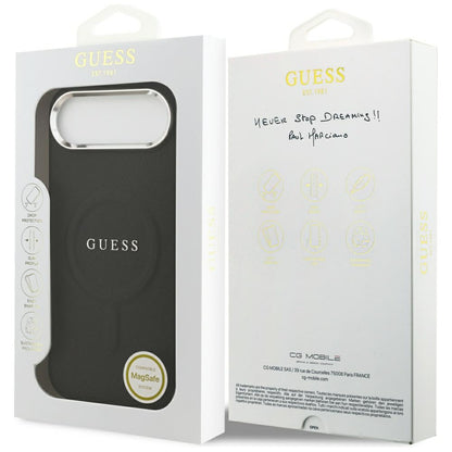 MagSafe-kotelo Apple iPhone 17 Airille, Guess, Classic Logo, Musta