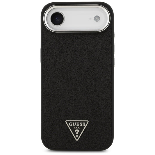 MagSafe-kotelo Apple iPhone 17 Airille, Guess, Glitter Triangle Logo, Musta