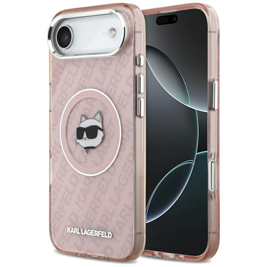 MagSafe-kotelo Apple iPhone 17 Airille, Karl Lagerfeld, IML Choupette's Head, Pinkki