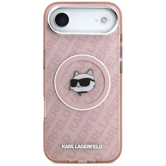 MagSafe-kotelo Apple iPhone 17 Airille, Karl Lagerfeld, IML Choupette's Head, Pinkki
