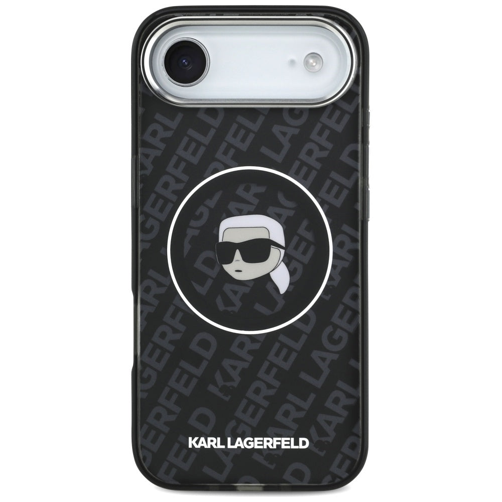 MagSafe-kotelo Apple iPhone 17 Airille, Karl Lagerfeld, IML Karl`s Head, Musta