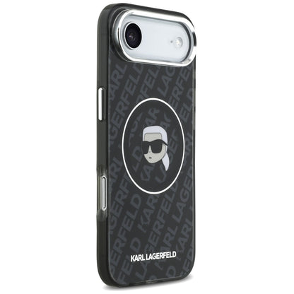 MagSafe-kotelo Apple iPhone 17 Airille, Karl Lagerfeld, IML Karl`s Head, Musta