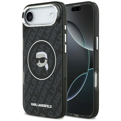 MagSafe-kotelo Apple iPhone 17 Airille, Karl Lagerfeld, IML Karl`s Head, Musta