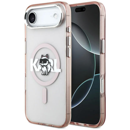 MagSafe-kotelo Apple iPhone 17 Airille, Karl Lagerfeld, IML Sketch Logo Choupette, Pinkki