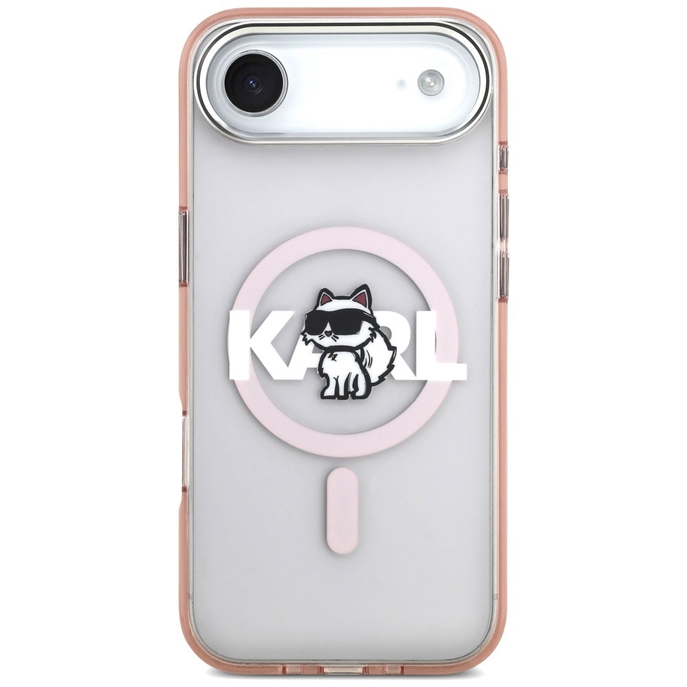 MagSafe-kotelo Apple iPhone 17 Airille, Karl Lagerfeld, IML Sketch Logo Choupette, Pinkki
