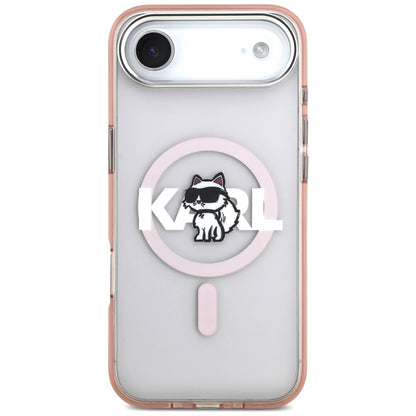 MagSafe-kotelo Apple iPhone 17 Airille, Karl Lagerfeld, IML Sketch Logo Choupette, Pinkki