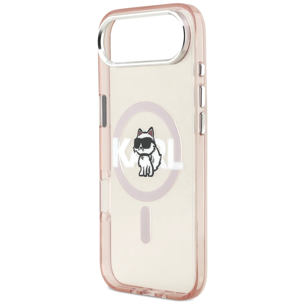 MagSafe-kotelo Apple iPhone 17 Airille, Karl Lagerfeld, IML Sketch Logo Choupette, Pinkki
