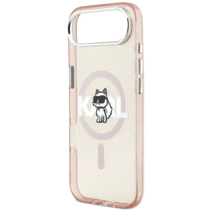 MagSafe-kotelo Apple iPhone 17 Airille, Karl Lagerfeld, IML Sketch Logo Choupette, Pinkki