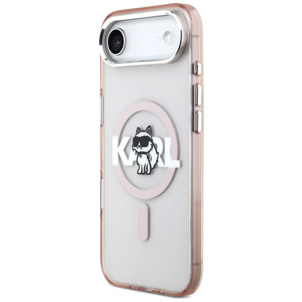 MagSafe-kotelo Apple iPhone 17 Airille, Karl Lagerfeld, IML Sketch Logo Choupette, Pinkki