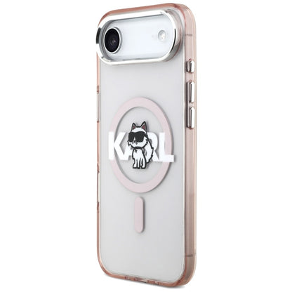 MagSafe-kotelo Apple iPhone 17 Airille, Karl Lagerfeld, IML Sketch Logo Choupette, Pinkki