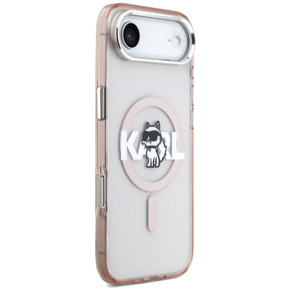 MagSafe-kotelo Apple iPhone 17 Airille, Karl Lagerfeld, IML Sketch Logo Choupette, Pinkki