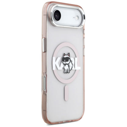 MagSafe-kotelo Apple iPhone 17 Airille, Karl Lagerfeld, IML Sketch Logo Choupette, Pinkki