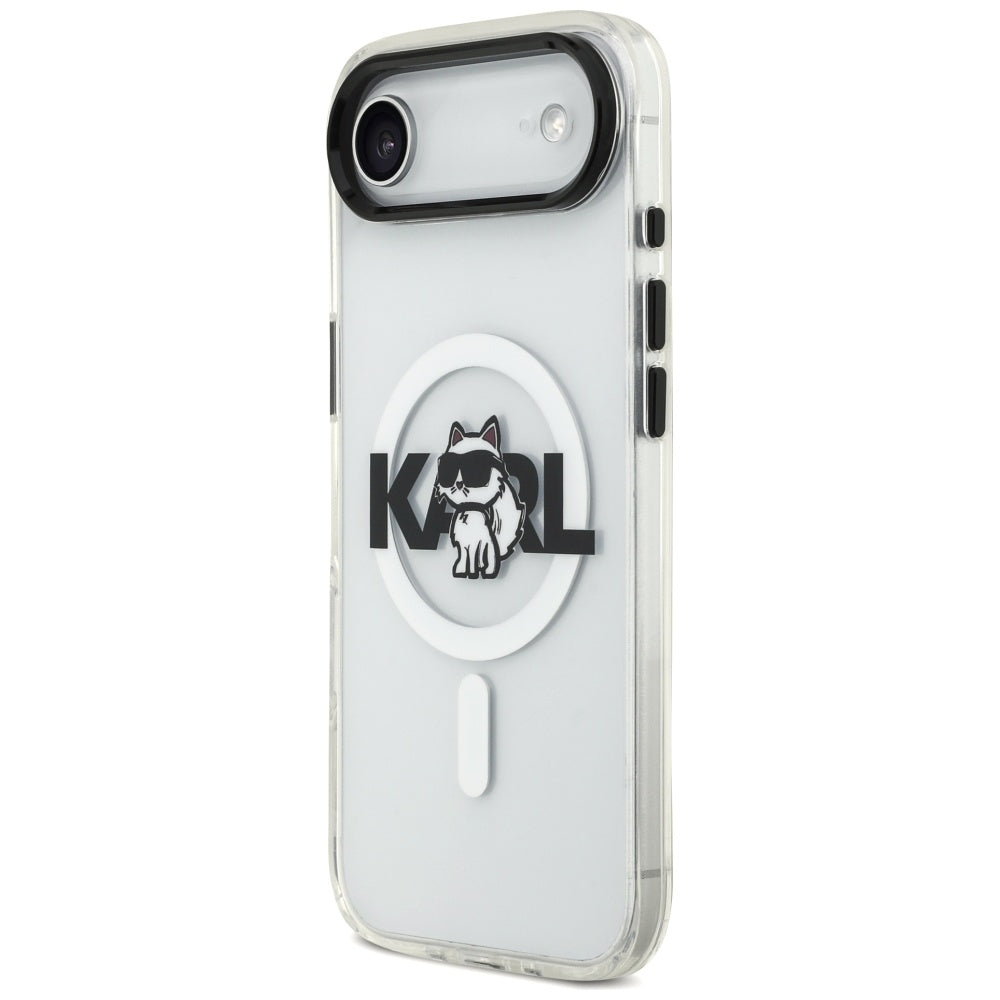 MagSafe-kotelo Apple iPhone 17 Airille, Karl Lagerfeld, IML Sketch Logo Choupette, Läpinäkyvä