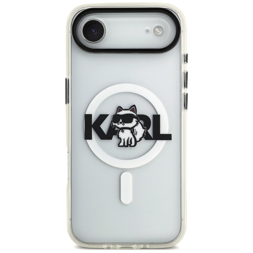 MagSafe-kotelo Apple iPhone 17 Airille, Karl Lagerfeld, IML Sketch Logo Choupette, Läpinäkyvä