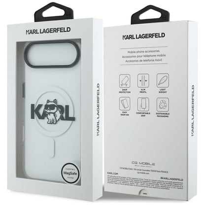MagSafe-kotelo Apple iPhone 17 Airille, Karl Lagerfeld, IML Sketch Logo Choupette, Läpinäkyvä