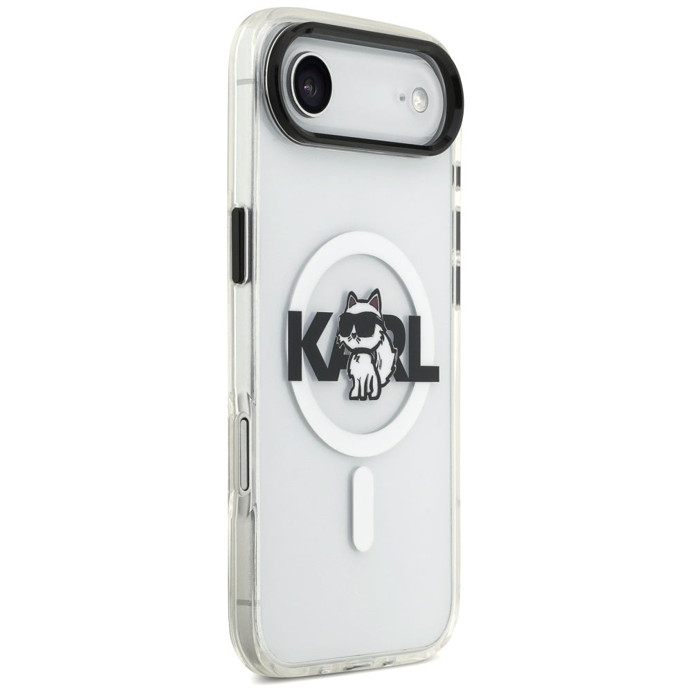 MagSafe-kotelo Apple iPhone 17 Airille, Karl Lagerfeld, IML Sketch Logo Choupette, Läpinäkyvä
