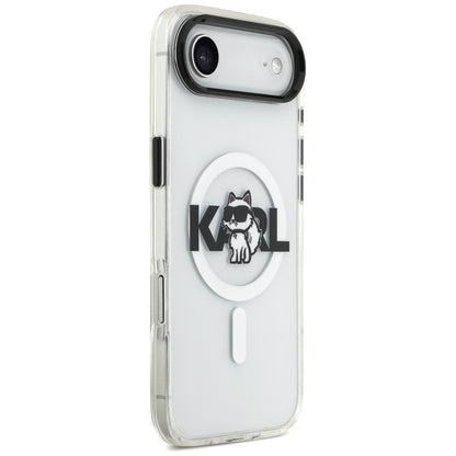 MagSafe-kotelo Apple iPhone 17 Airille, Karl Lagerfeld, IML Sketch Logo Choupette, Läpinäkyvä