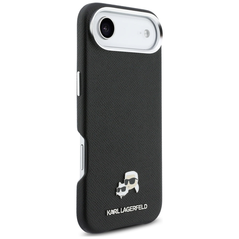 MagSafe-kotelo Apple iPhone 17 Airille, Karl Lagerfeld, Karl & Choupette Head's Pin, Musta