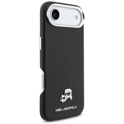 MagSafe-kotelo Apple iPhone 17 Airille, Karl Lagerfeld, Karl & Choupette Head's Pin, Musta