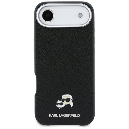 MagSafe-kotelo Apple iPhone 17 Airille, Karl Lagerfeld, Karl & Choupette Head's Pin, Musta