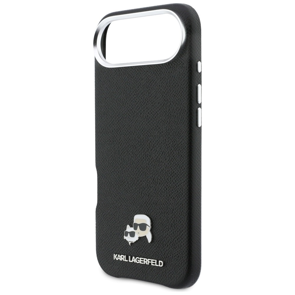 MagSafe-kotelo Apple iPhone 17 Airille, Karl Lagerfeld, Karl & Choupette Head's Pin, Musta
