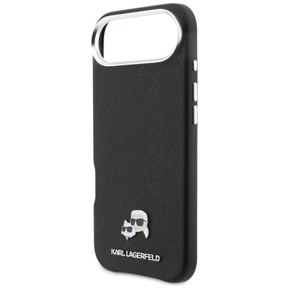MagSafe-kotelo Apple iPhone 17 Airille, Karl Lagerfeld, Karl & Choupette Head's Pin, Musta