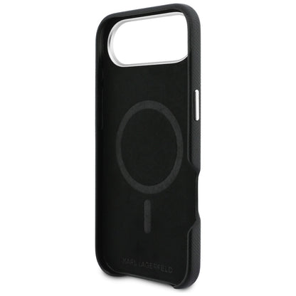 MagSafe-kotelo Apple iPhone 17 Airille, Karl Lagerfeld, Karl & Choupette Head's Pin, Musta