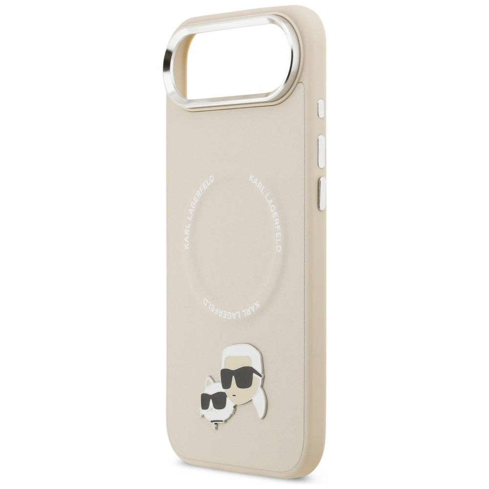 MagSafe Case for Apple iPhone 17 Air, Karl Lagerfeld, Karl & Choupette Pins, Beige