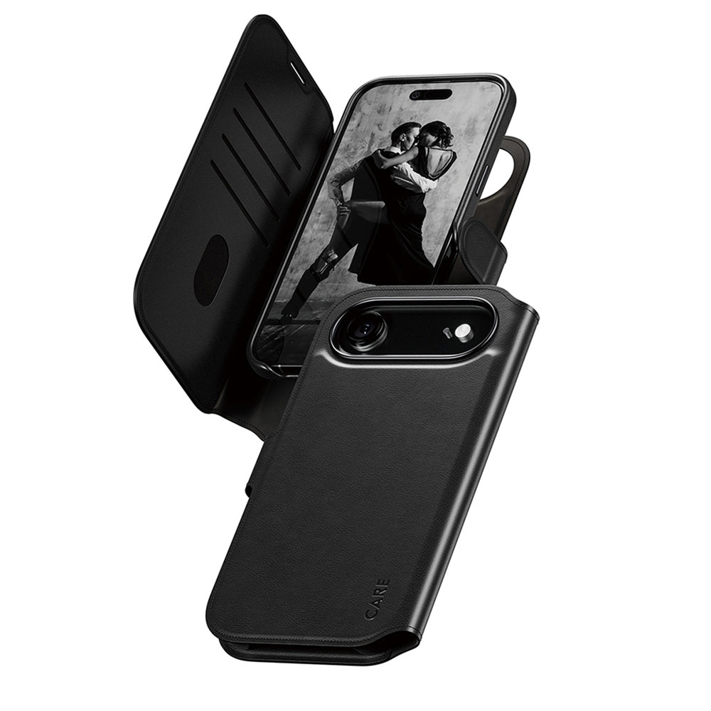 MagSafe-kotelo Apple iPhone 17 Airille, PanzerGlass, Care Feature Tango Two-in-One, Musta