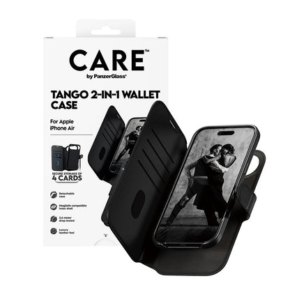 MagSafe-kotelo Apple iPhone 17 Airille, PanzerGlass, Care Feature Tango Two-in-One, Musta