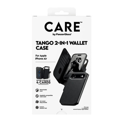 MagSafe-kotelo Apple iPhone 17 Airille, PanzerGlass, Care Feature Tango Two-in-One, Musta