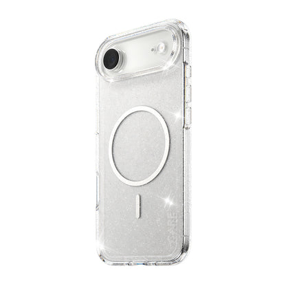 MagSafe-kotelo Apple iPhone 17 Airille, PanzerGlass, Care Urban Explorer Star Lit, Läpinäkyvä Valkoinen