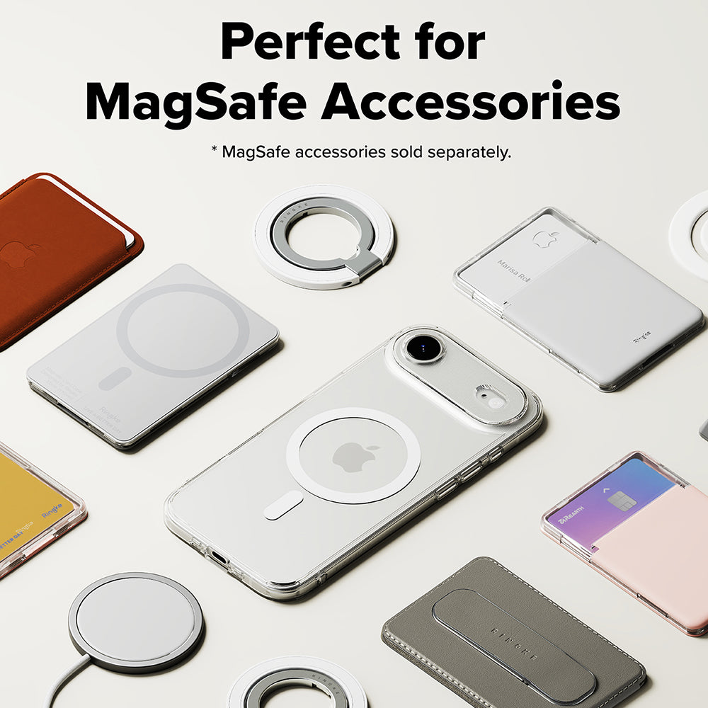 MagSafe-kotelo Apple iPhone 17 Airille, Ringke, Fusion, Läpinäkyvä