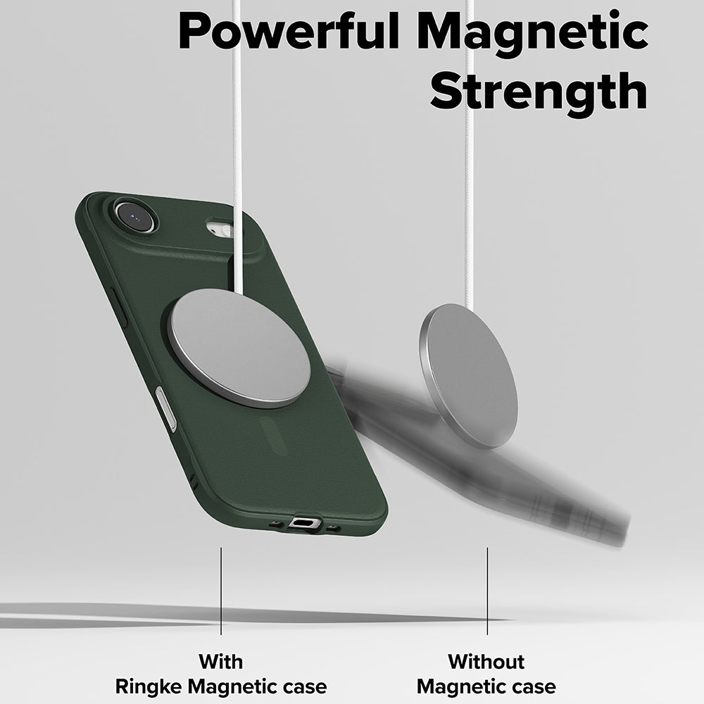 MagSafe-kotelo Apple iPhone 17 Airille, Ringke, Onyx, Tummanvihreä