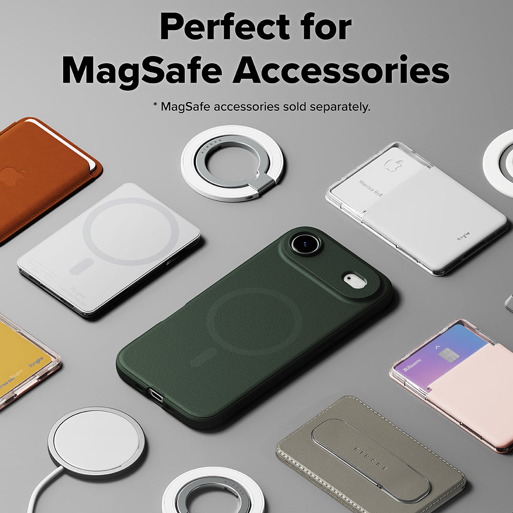 MagSafe-kotelo Apple iPhone 17 Airille, Ringke, Onyx, Tummanvihreä