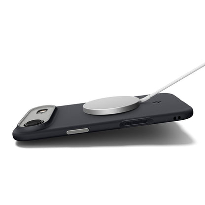 MagSafe-kotelo Apple iPhone 17 Airille, Spigen, Caseology Nano Pop, Musta