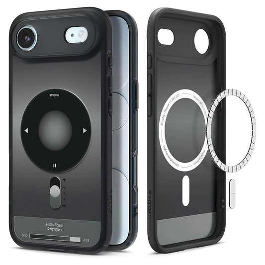 MagSafe-kotelo Apple iPhone 17 Airille, Spigen, Ultra Hybrid Classic, Musta