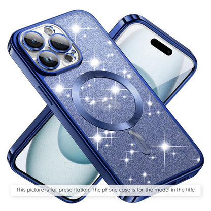 MagSafe-kotelo Apple iPhone 17 Airille, Techsuit, Luxury Glitter, Sininen