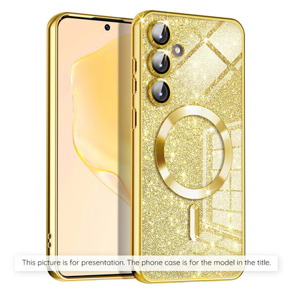 MagSafe-kotelo Apple iPhone 17 Airille, Techsuit, Luxury Glitter, Kultainen