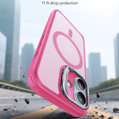 MagSafe-kotelo Apple iPhone 17:lle, ESR, Classic Hybrid Kickstand, Satinoitu Vaaleanpunainen