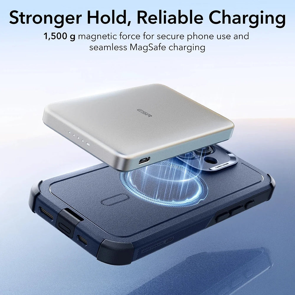 MagSafe-kotelo Apple iPhone 17:lle, ESR, Cyber, Sininen