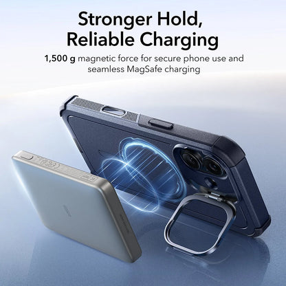 MagSafe-kotelo Apple iPhone 17:lle, ESR, Cyber Armor Kickstand, Sininen