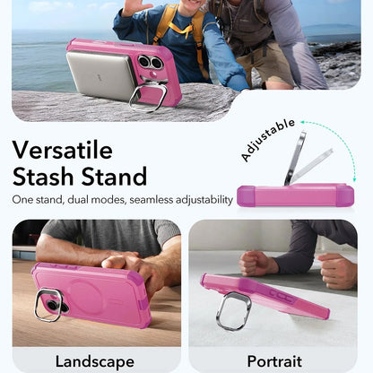 MagSafe-kotelo Apple iPhone 17:lle, ESR, Cyber Armor Kickstand, Pinkki