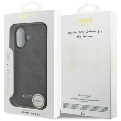 MagSafe-kotelo Apple iPhone 17:lle, Guess, 4G Charm Cradle, Musta