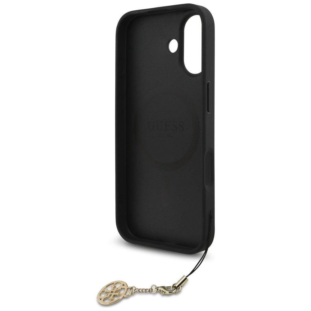 MagSafe-kotelo Apple iPhone 17:lle, Guess, 4G Charm Cradle, Musta