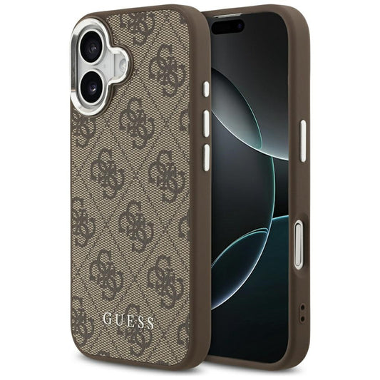 MagSafe-kotelo Apple iPhone 17:lle, Guess, 4G Classic Logo, Ruskea