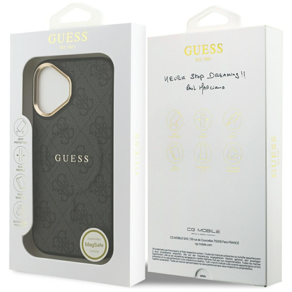 MagSafe-kotelo Apple iPhone 17:lle, Guess, 4G Classic, Musta