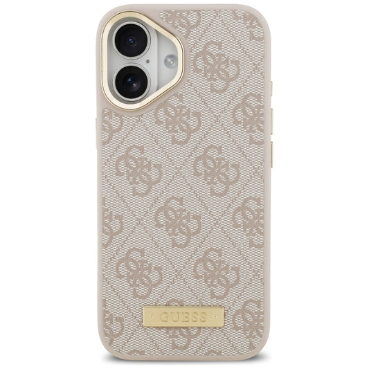 MagSafe-kotelo Apple iPhone 17:lle, Guess, 4G Logo Plate, Pinkki